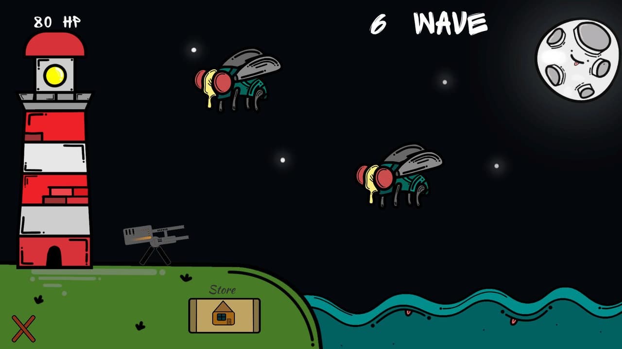Bugs vs lighthouse