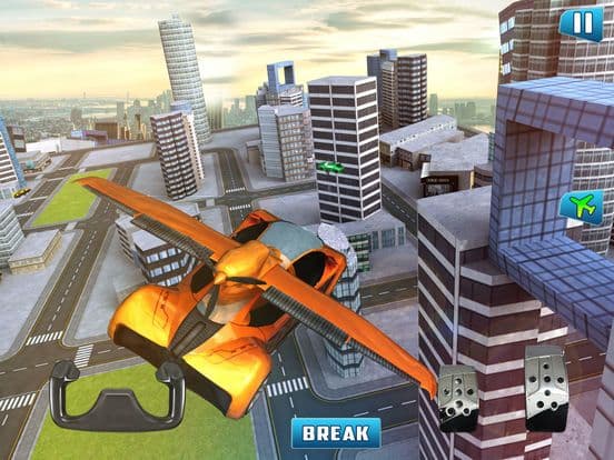Free Sports Flying Car Simulation screenshot 3