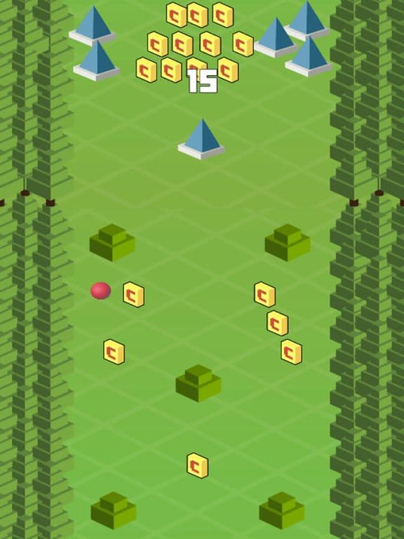Rolling Red Ball Sky In Green Planet - One Direction Arcade Gameplay screenshot 3