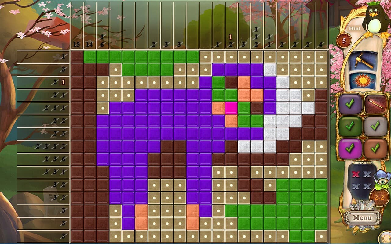Fantasy Mosaics 34: Zen Garden screenshot 5