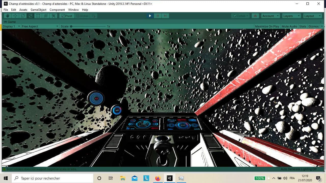 Space Courier very early prototype