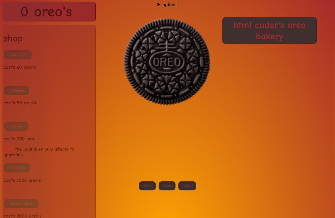 oreo clicker (htmlCoder)