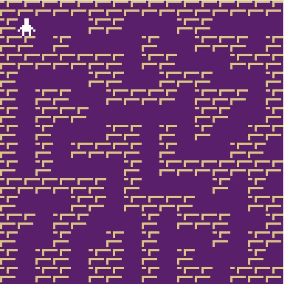Procedurally generated 2x2 Bitsy maze screenshot 2