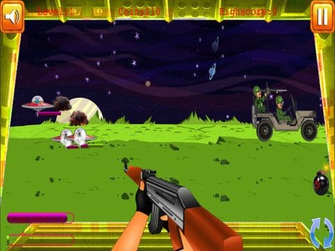 Alien Invaders Spaceship Attack - Earth Defenders Jeep Squad FREE screenshot 4
