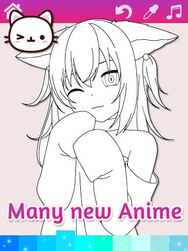 Anime Manga Coloring Pages with Animated Effects screenshot 5