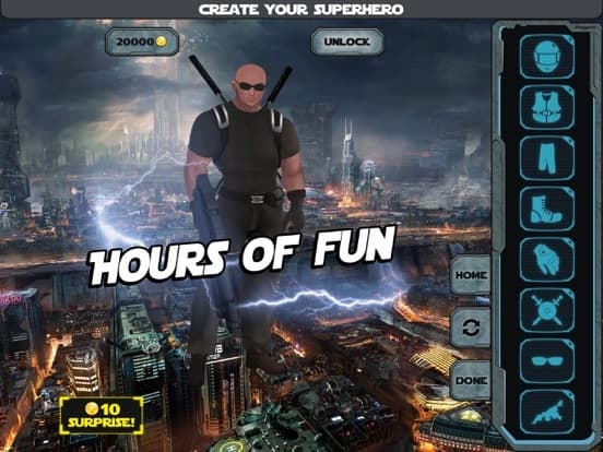 Create Yr Own Man Super.Hero ~ A Character Costume Dress-Up Game for Boys screenshot 4