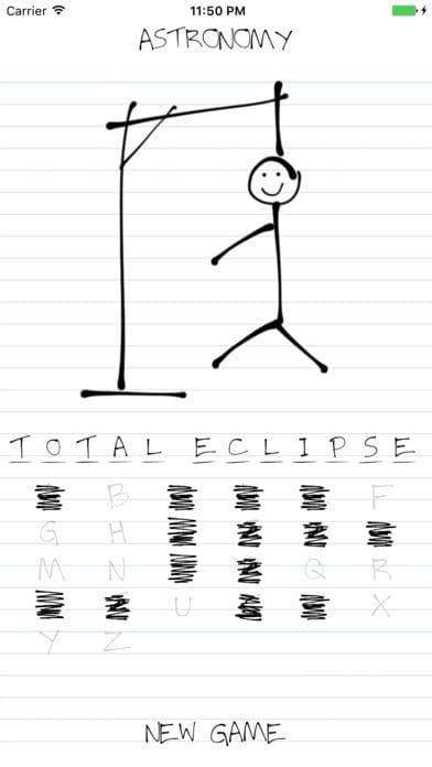 Hangman: Astronomy