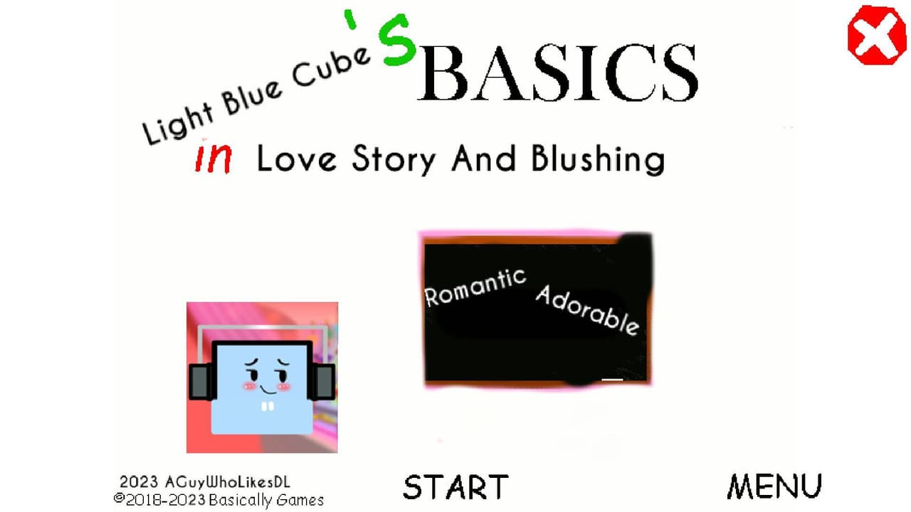 Light Blue Cubes Basics In Love Story And Blushing screenshot 2