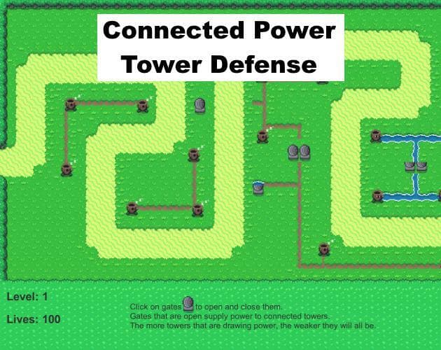 Connected Power Tower Defense
