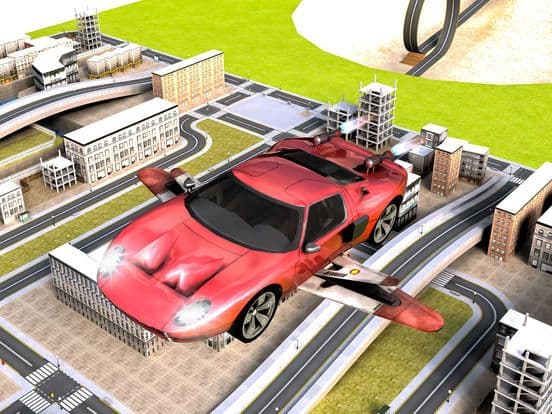 Flappy Flying Car Demolition n Furious Racing screenshot 2