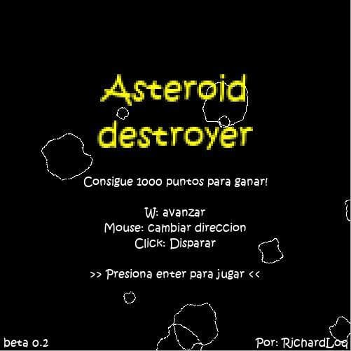 Asteroid Destroyer (RichardLoq) screenshot 2