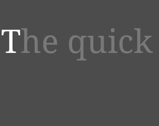 Typing Progress