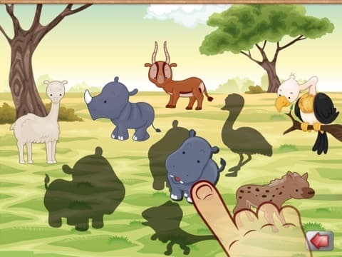 Animals Around The Equator - Beautiful free puzzle game for toddlers and kids screenshot 3