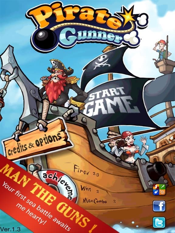 Pirate Gunner HD screenshot 2