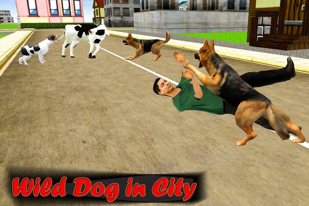 Angry Dog City Attack Sim screenshot 2