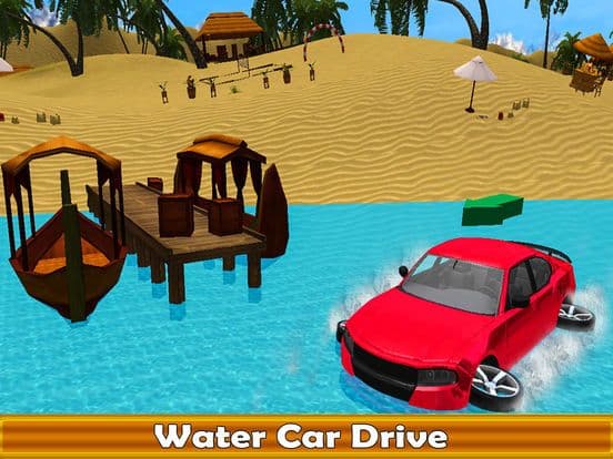 Water Surfing Car Racer screenshot 2