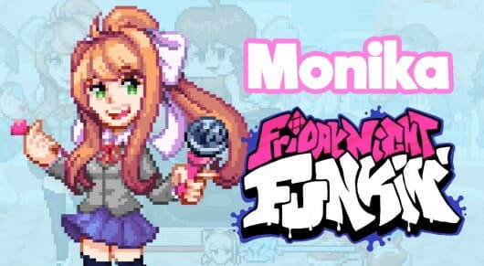 Friday Night Funkin Monika (DDLC) mod (KADE ENGINE)
