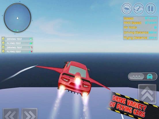 Fast Car Flying Sim 3D