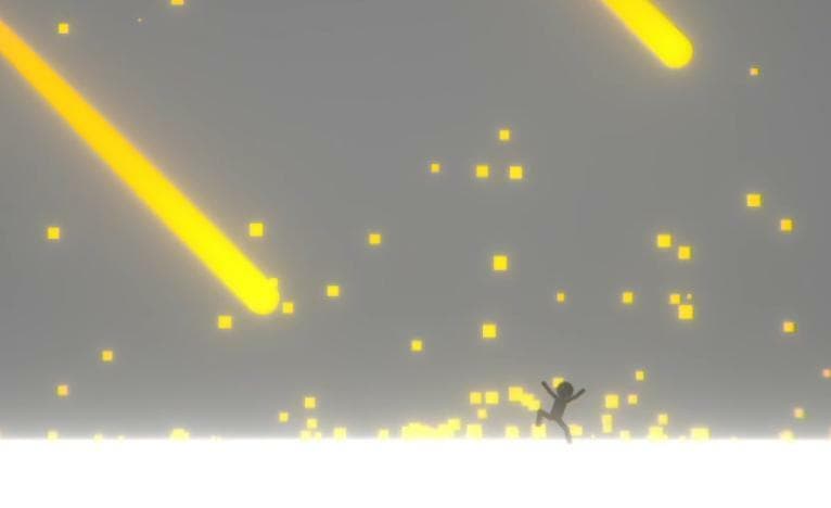 Unnamed Stickman Meteor Escape Game in 2D