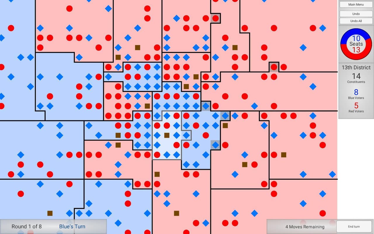 Gerrymandering: Red vs Blue screenshot 2