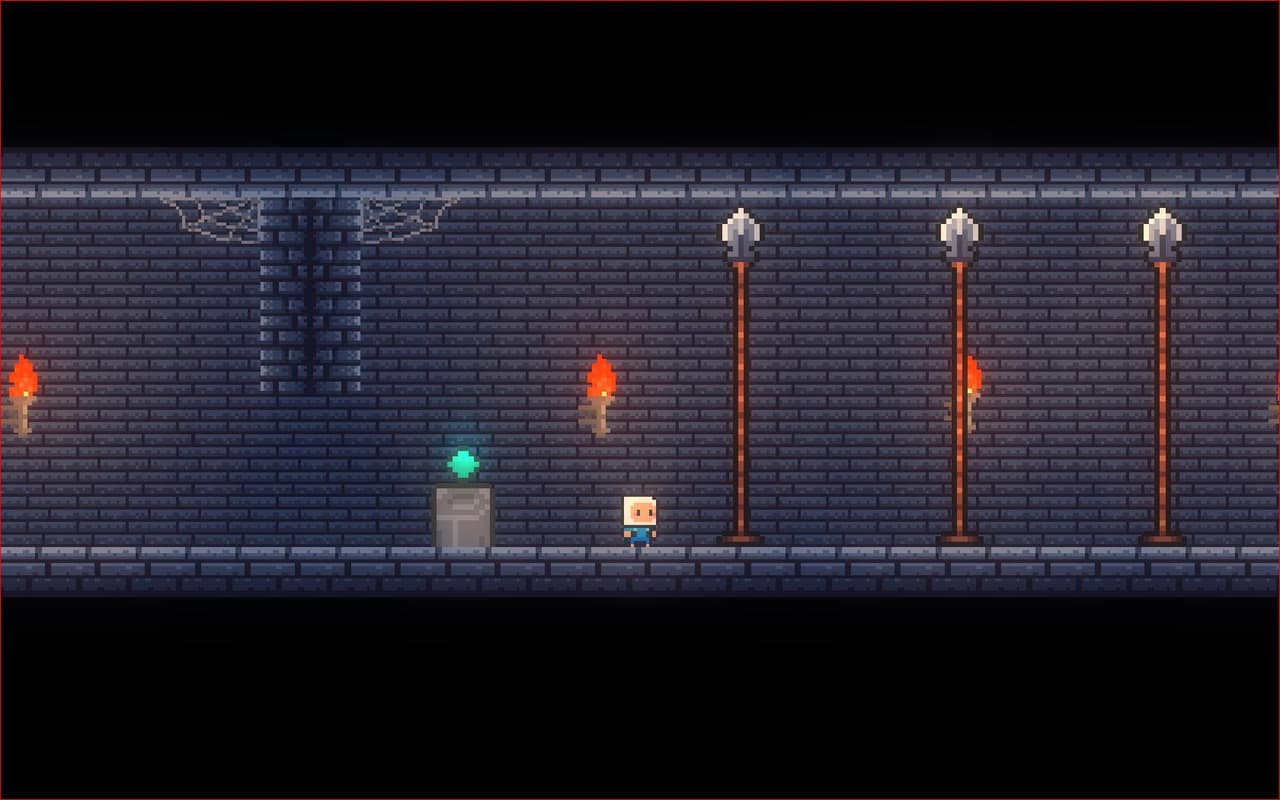 The child in the cave from Omar_Godot screenshot 6