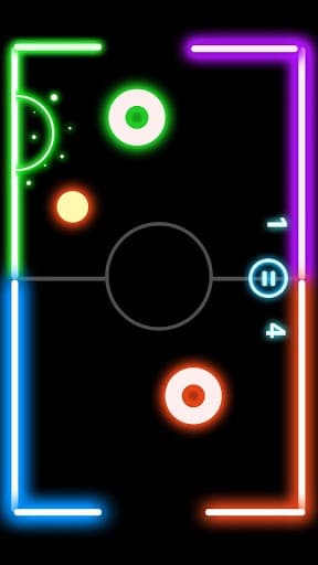 Finger Glow Hockey screenshot 4