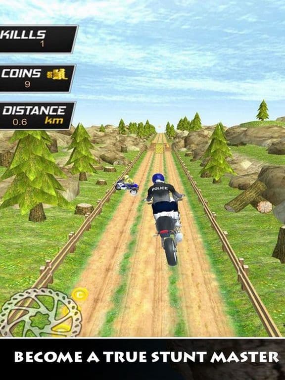 Police Bike Stunts Offroad
