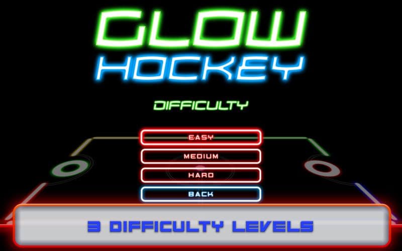 Glow Air Hockey