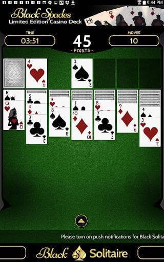 The Black Solitaire Game screenshot 4