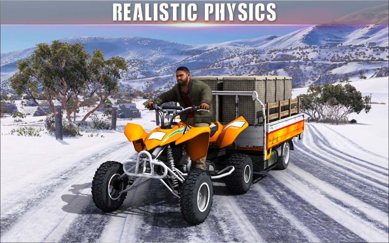 ATV Quad Bike Cargo Transport Simulator screenshot 4
