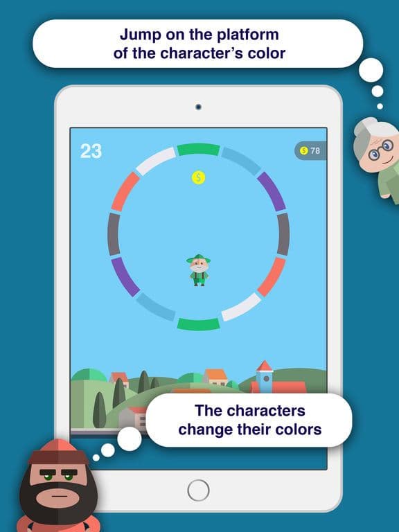Bouncy colors - turn and jump screenshot 3