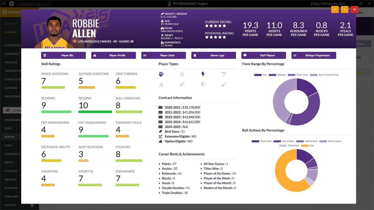 Draft Day Sports: Pro Basketball 2021 screenshot 2