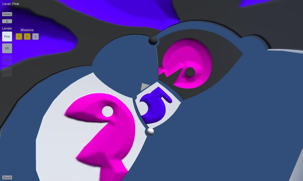 Sfera - sliding puzzle in curved space screenshot 3