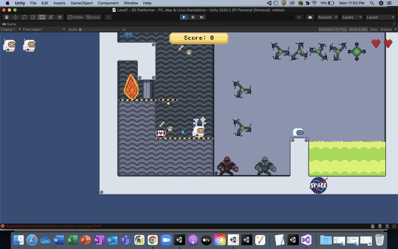 2D Platformer (JAJStudent) screenshot 2