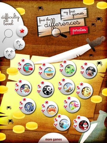 My First Find the Differences Game: Pirates - Free App for Kids and Toddlers - Games and Apps for Kid, Toddler