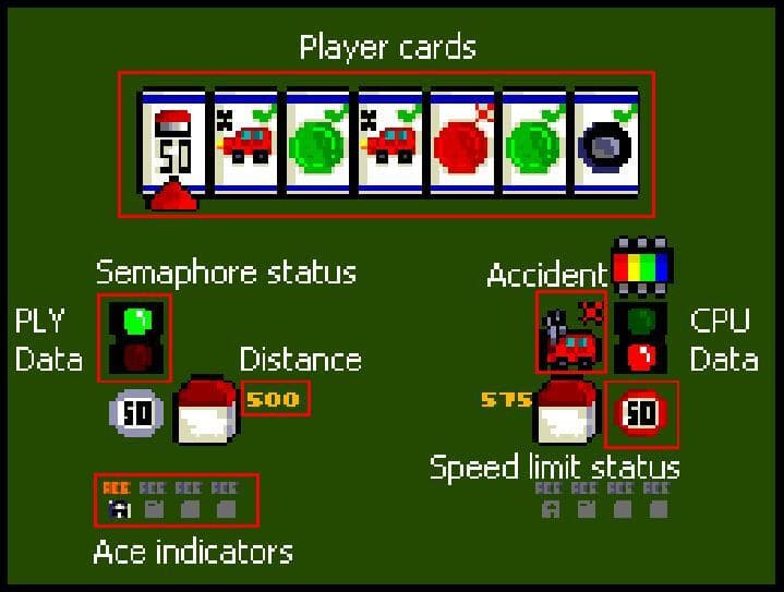 Mille Bornext (ZX Spectrum Next) screenshot 2