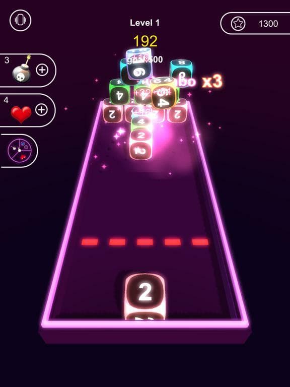 Neon Cubes 2048 screenshot 4