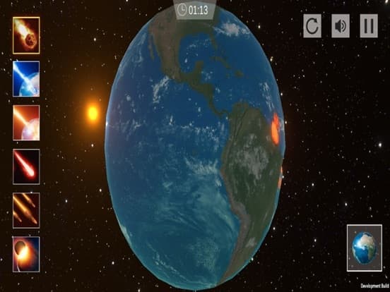 Planet explosion simulator screenshot 4