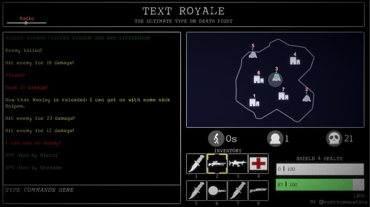 Text Royale: The Ultimate Type or Death Fight