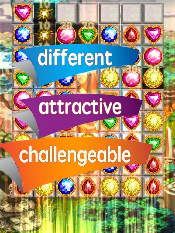 Jewel Crush Free - bewitched games screenshot 3