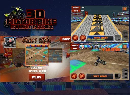 3D Motor Bike Stunt Mania