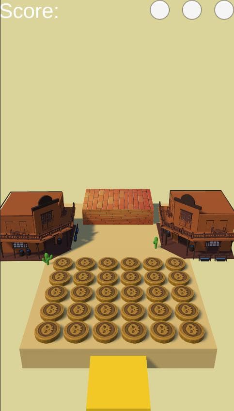 First game: coin dozer