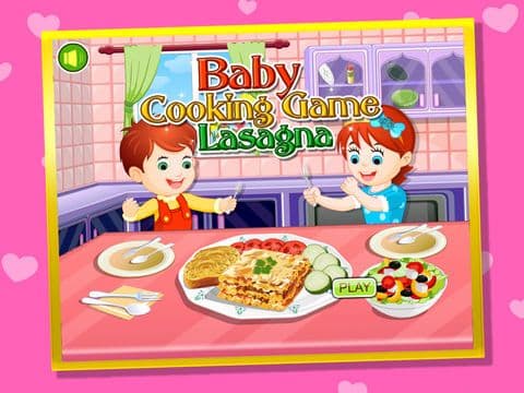 baby cooking game-lasagna