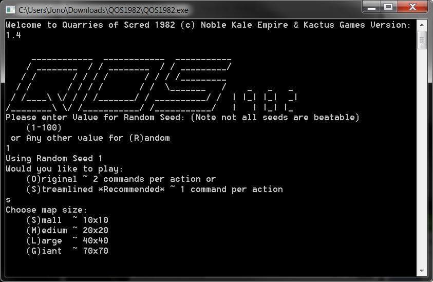 Quarries of Scred 1982 screenshot 2