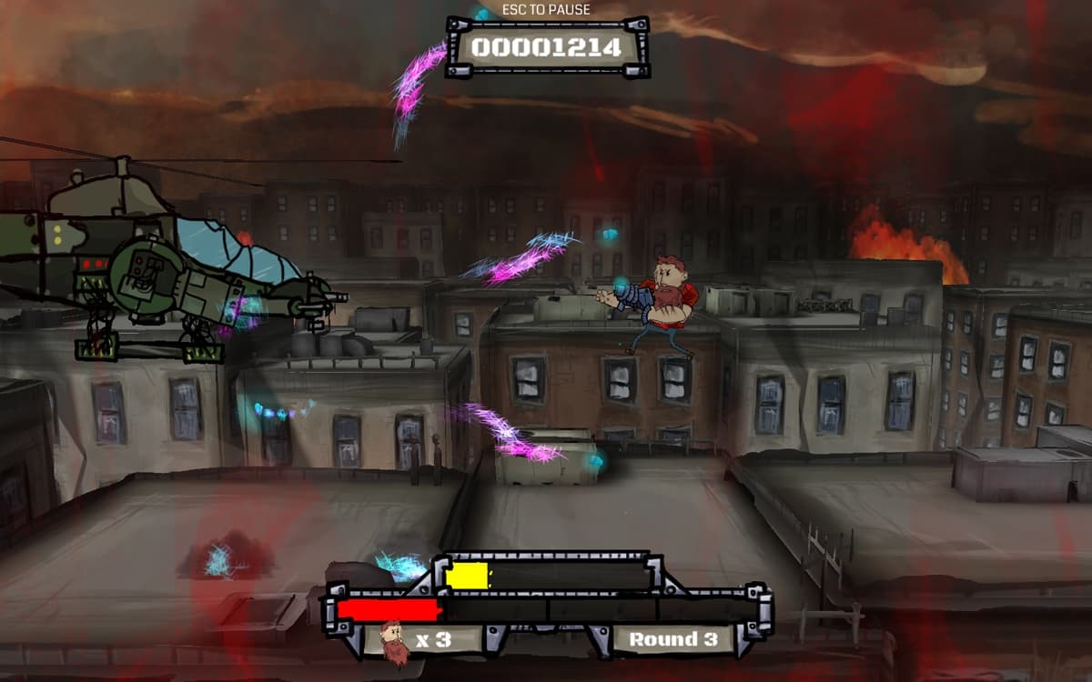 Super Rooftop Chopper Fighter screenshot 2