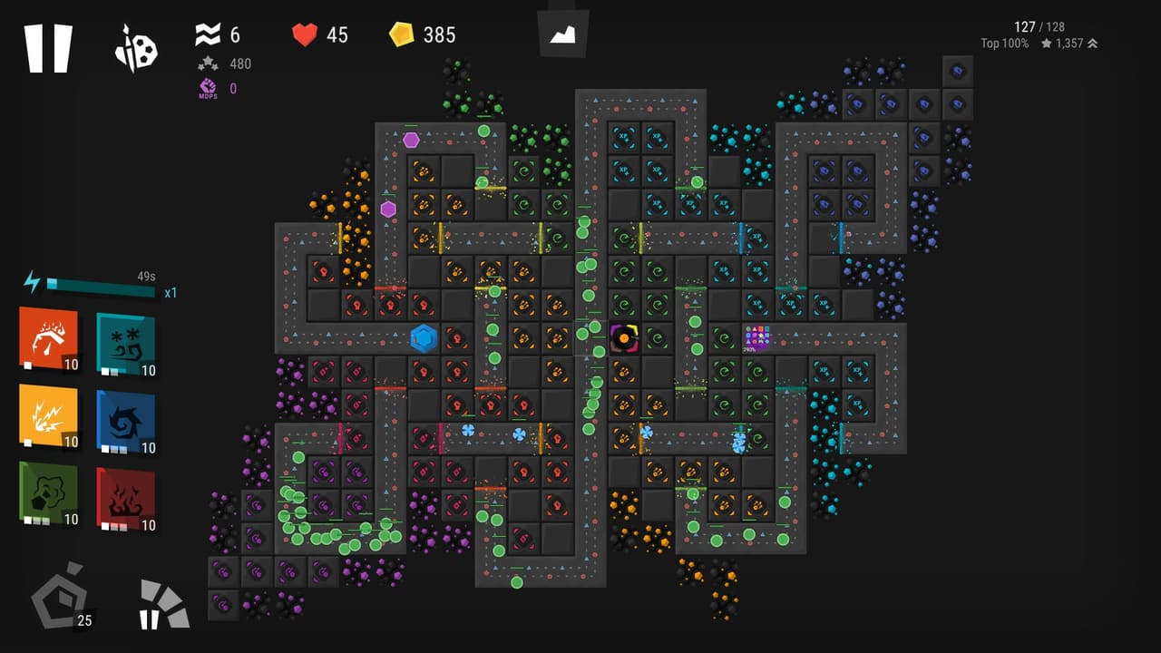 Infinitode 2 - Infinite Tower Defense screenshot 2