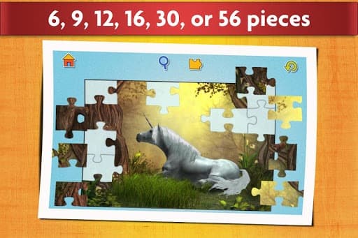 Unicorns Jigsaw Puzzles Game - Kids & Adults 💖 screenshot 4