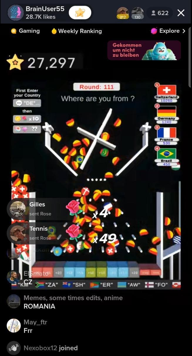 Tiktok Live game (Plinko Country Flag) screenshot 4