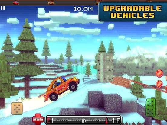 Blocky Roads Winterland screenshot 6