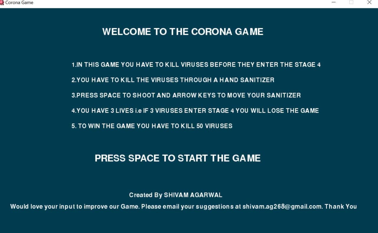 Game on Coronavirus screenshot 2